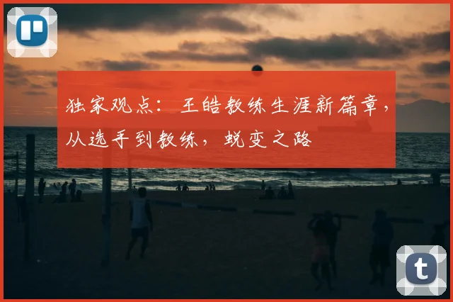 独家观点：王皓教练生涯新篇章，从选手到教练，蜕变之路